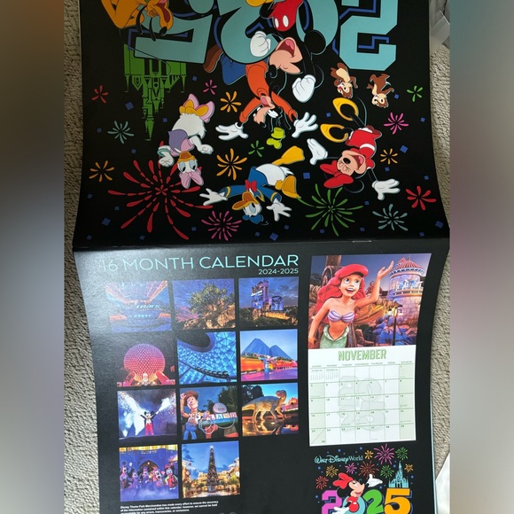 NEW 2025 Walt Disney World Calendar 🏰 (Missing one staple) - Picture 4 of 4